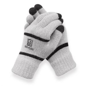 NSOnline בגדי לגברים  Unisex Winter Touch Screen Outdoor Riding Knit Warm Thickened Gloves